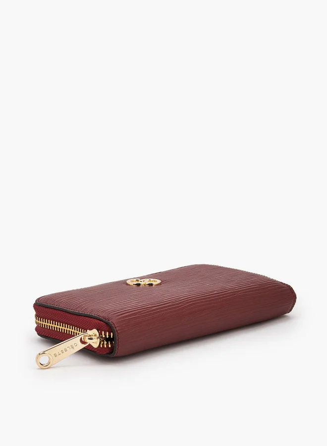 Celeste  Textured Zip Around Wallet for Women | Best Price UAE